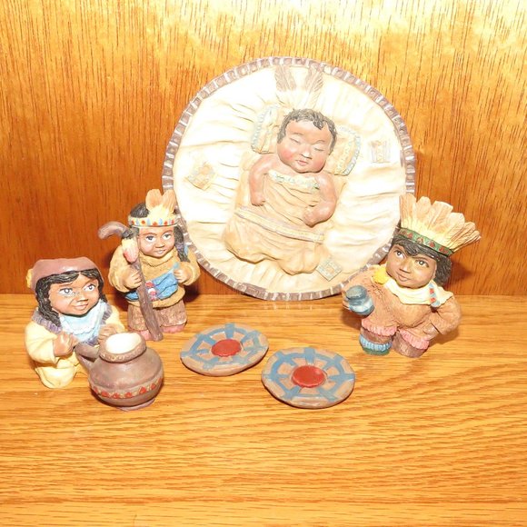 Art | Native American Kids And Baby 3d Plate | Poshmark